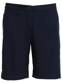 Girls Navy Tailored Shorts